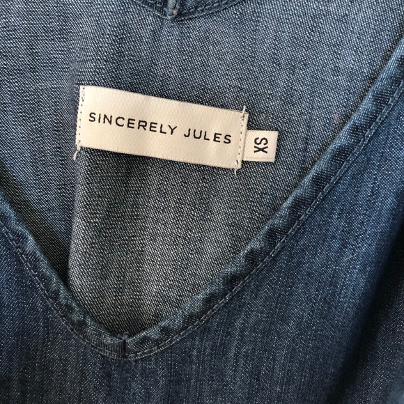 SINCERELY JULES Denim Dress Size XS - Picture 2 of 3